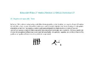 Educación Física 2 medio-Unidad 1-OA1;2-Actividad 17