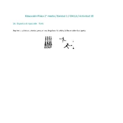 Educación Física 2 medio-Unidad 1-OA1;2-Actividad 18