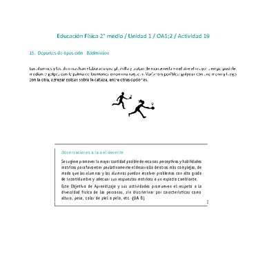 Educación Física 2 medio-Unidad 1-OA1;2-Actividad 19