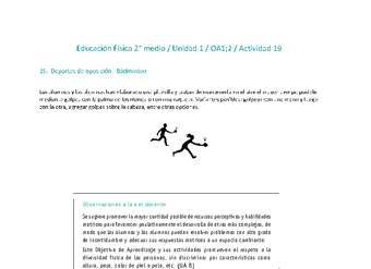 Educación Física 2 medio-Unidad 1-OA1;2-Actividad 19