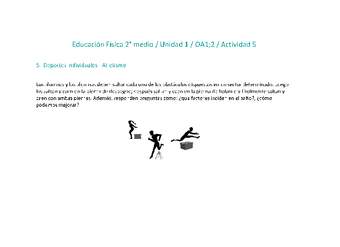 Educación Física 2 medio-Unidad 1-OA1;2-Actividad 5