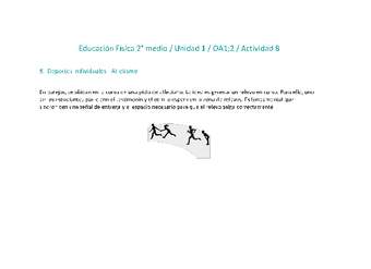 Educación Física 2 medio-Unidad 1-OA1;2-Actividad 8