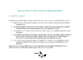 Educación Física 2 medio-Unidad 1-OA4;5-Actividad 3