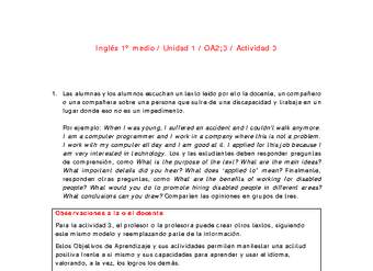 Inglés 1 medio-Unidad 1-OA2;3-Actividad 3