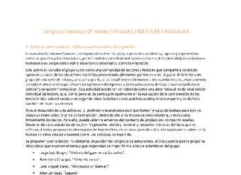 Lengua y Literatura 2 medio-Unidad 1-OA3;7;13-Actividad 4
