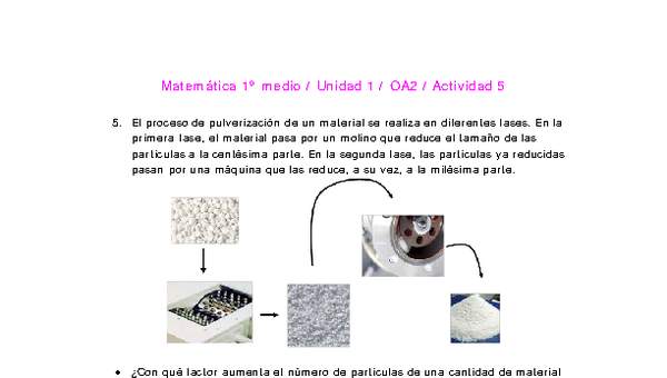 Matemática 1 medio-Unidad 1-OA2-Actividad 5