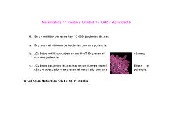 Matemática 1 medio-Unidad 1-OA2-Actividad 6