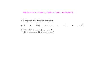 Matemática 1 medio-Unidad 1-OA3-Actividad 5