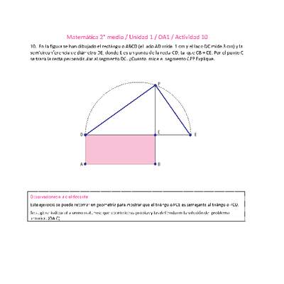 Matemática 2 medio-Unidad 1-OA1-Actividad 10