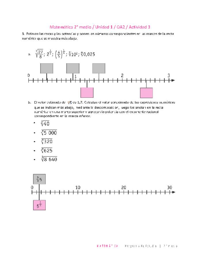 Matemática 2 medio-Unidad 1-OA2-Actividad 3