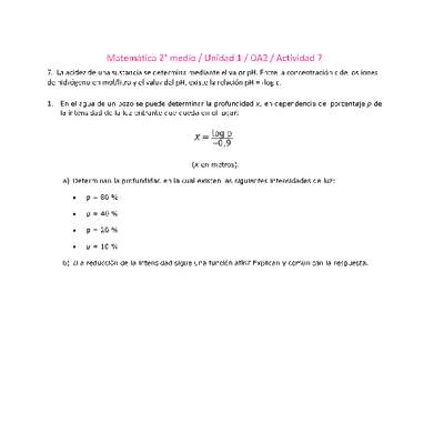 Matemática 2 medio-Unidad 1-OA2-Actividad 7