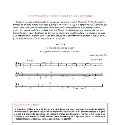 Artes Musicales 2 medio-Unidad 1-OA3-Actividad 2