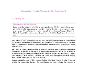 Orientación 1 medio-Unidad 1-OA1-Actividad 2