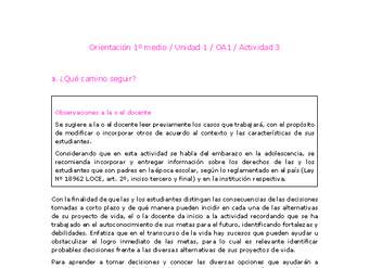 Orientación 1 medio-Unidad 1-OA1-Actividad 3