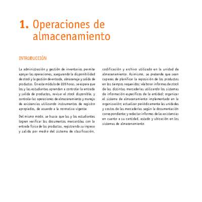 Módulo 01 - Operaciones de almacenamiento