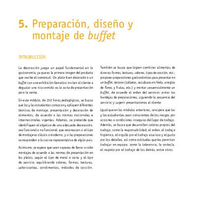 Módulo 05 - Preparación, diseño y montaje de buffet