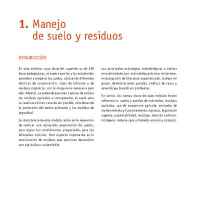 Módulo 01 - Manejo de suelo y residuos