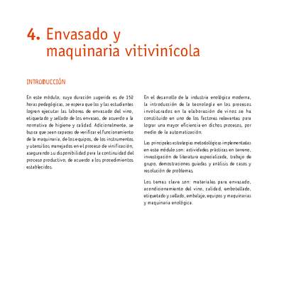 Módulo 04 - Envasado y marquinaria vitivinícola