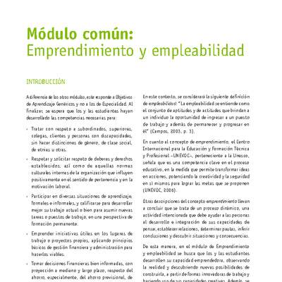 Módulo 00 - Emprendimiento y empleabilidad vestuario y confección textil