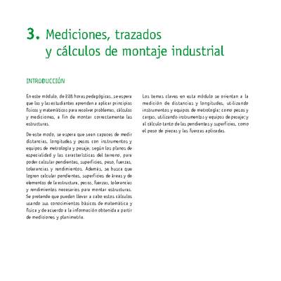 Módulo 03 - Mediciones, trazados y cálculos de montaje industrial