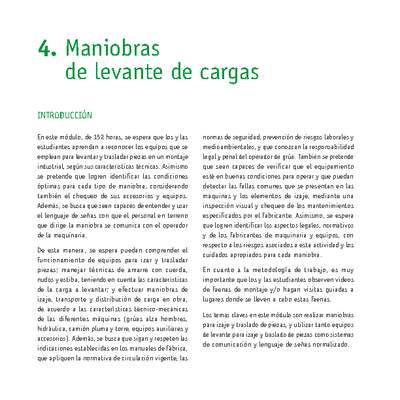 Módulo 04 - Maniobras de levante de cargas