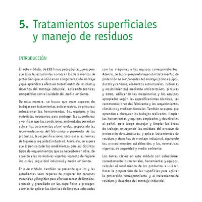 Módulo 05 - Tratamientos superficiales y manejo de residuos