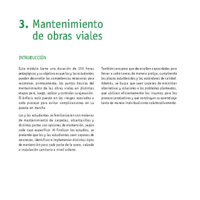 Módulo 03 - Mantenimiento de obras viales