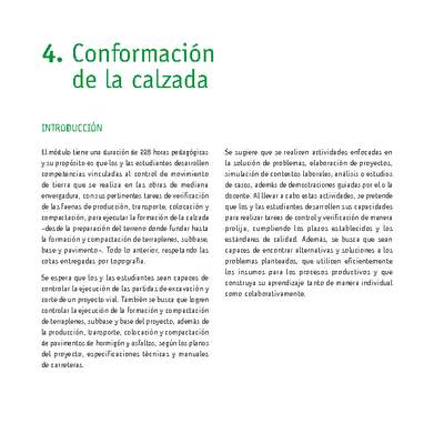 Módulo 04 - Conformación de la calzada