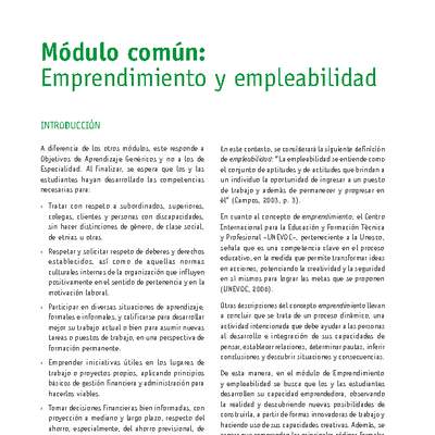 Módulo 00 - Emprendimiento y empleabilidad refrigeración y climatización