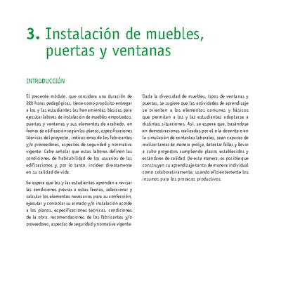 Módulo 03 - Instalación de muebles, puertas y ventanas