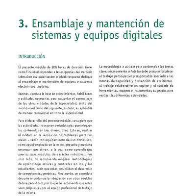 Módulo 03 - Ensamblaje y mantención de sistemas y equipos digitales