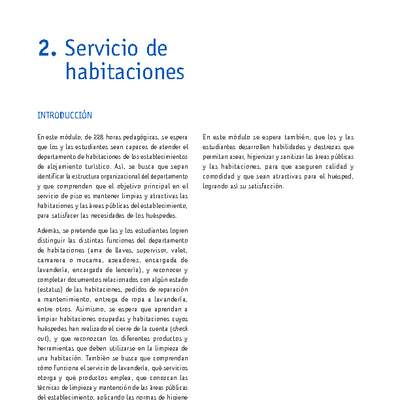 Módulo 02 - Servicio de habitaciones