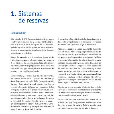 Módulo 01 - Sistemas de reservas