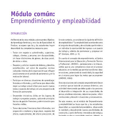 Módulo 00 - Emprendimiento y empleabilidad forestal