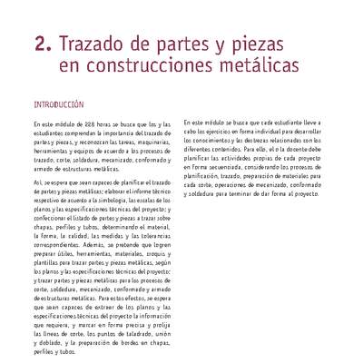 Módulo 02 - Trazado de partes y piezas en construcciones metálicas