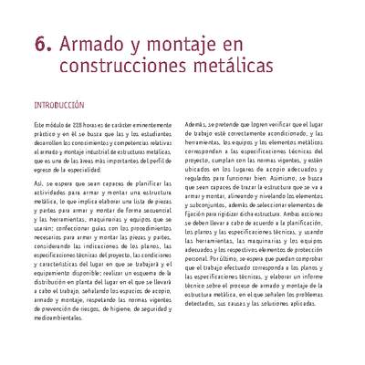 Módulo 06 - Armado y montaje en construcciones metálicas