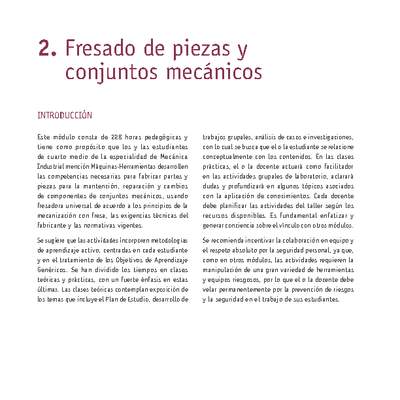 Módulo 02 - Fresado de piezas y conjuntos mecánicos