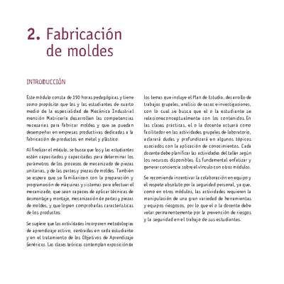 Módulo 02 - Fabricación de moldes