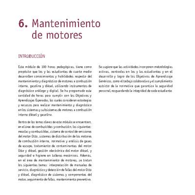 Módulo 06 - Mantenimiento de motores