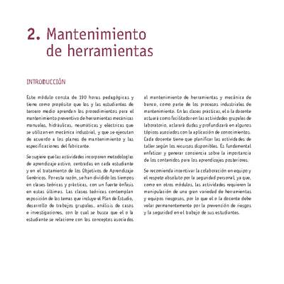 Módulo 02 - Mantenimiento de herramientas