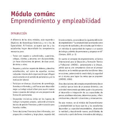 Módulo 00 - Emprendimiento y empleabilidad asistencia de geología