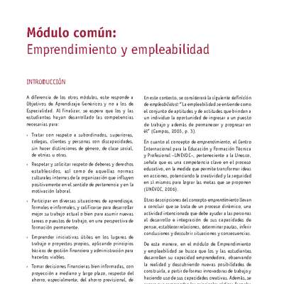 Módulo 00 - Emprendimiento y empleabilidad metalúrgica extractiva