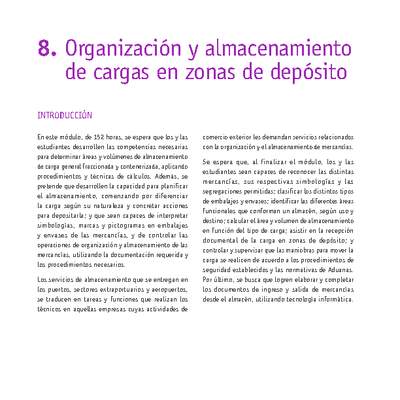 Módulo 08 - Organización y almacenamiento de cargas en zonas de depósito