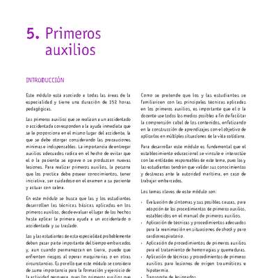 Módulo 05 - Primeros auxilios