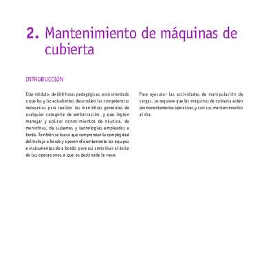 Módulo 02 - Mantenimiento de máquinas de cubierta