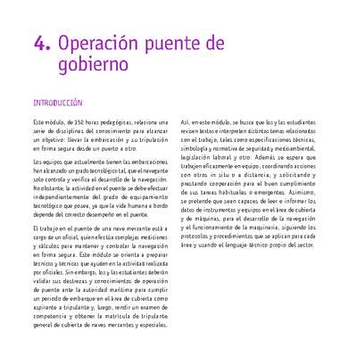 Módulo 04 - Operación puente de gobierno