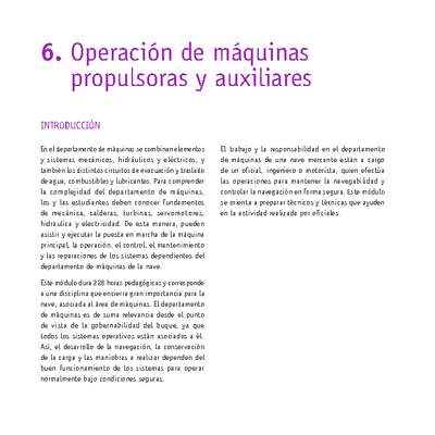 Módulo 06 - Operación de máquinas propulsoras y auxiliares