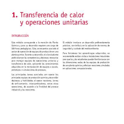 Módulo 01 - Transferencia de calor y operaciones unitarias