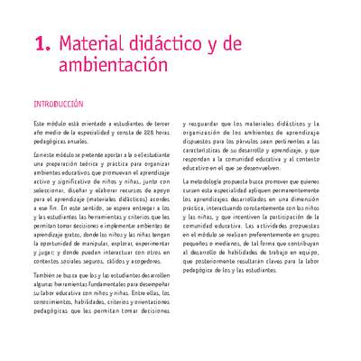 Módulo 01 - Material didáctico y de ambientación