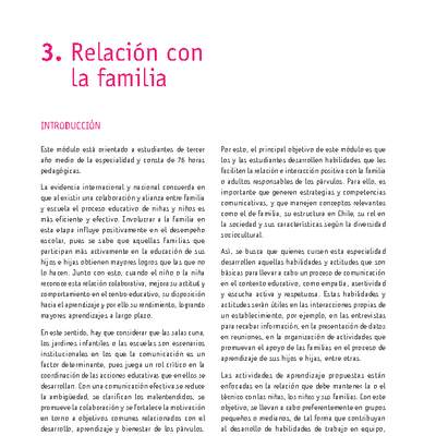 Módulo 03 - Relación con la familia